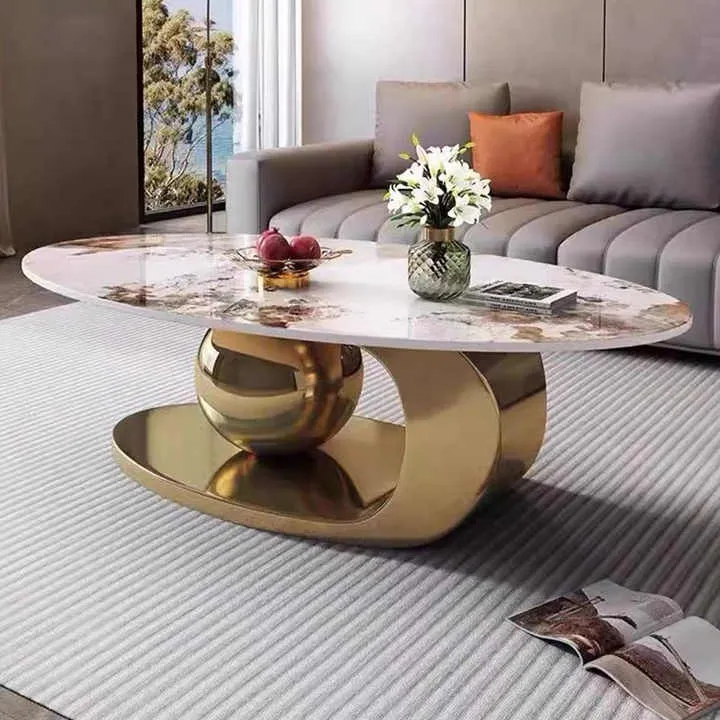 طاولات قهوة عصرية فاخرة متنقلة صغيرة دائرية . Modern Luxury Mobile Small Round