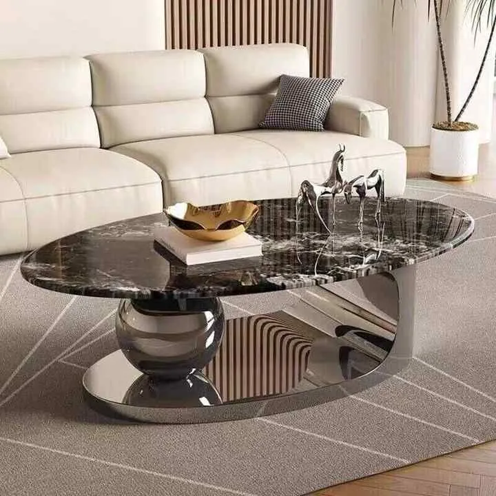 طاولات قهوة عصرية فاخرة متنقلة صغيرة دائرية . Modern Luxury Mobile Small Round