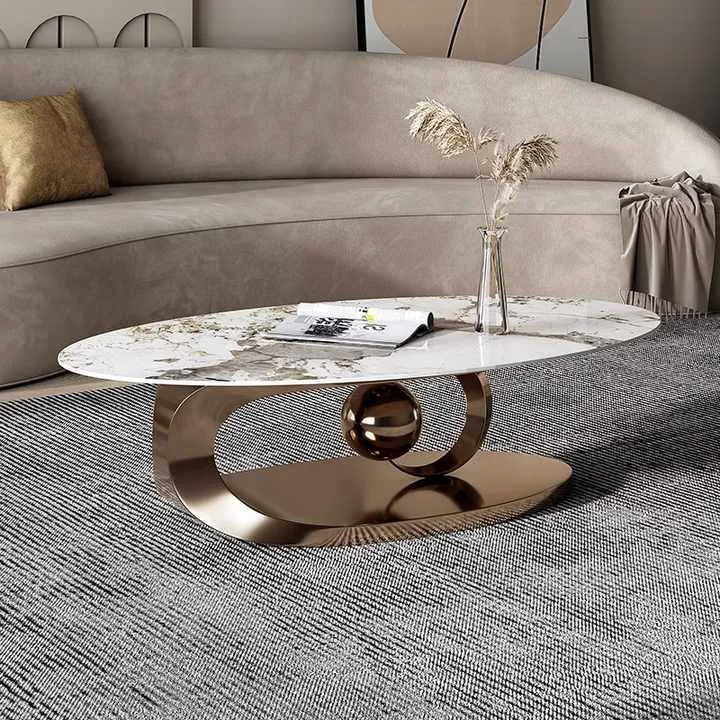 طاولات قهوة عصرية فاخرة متنقلة صغيرة دائرية . Modern Luxury Mobile Small Round
