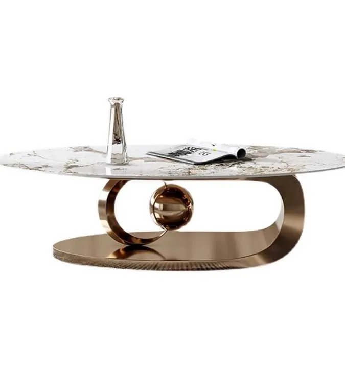 طاولات قهوة عصرية فاخرة متنقلة صغيرة دائرية . Modern Luxury Mobile Small Round