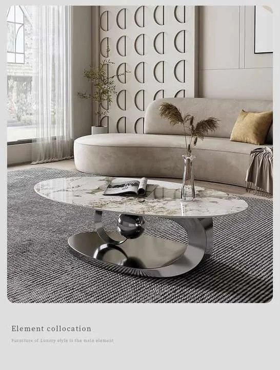طاولات قهوة عصرية فاخرة متنقلة صغيرة دائرية . Modern Luxury Mobile Small Round