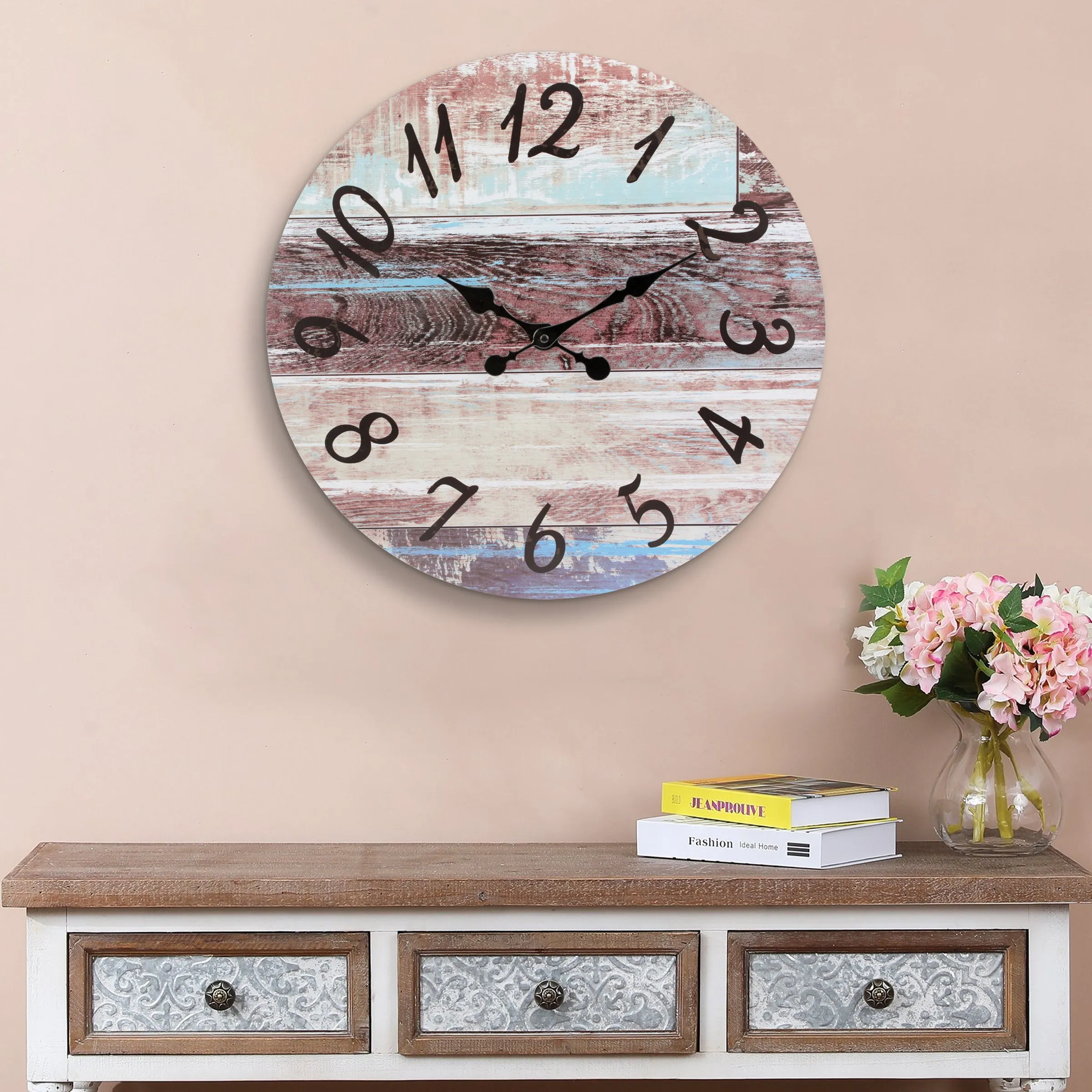 18” Round Rustic Wall Clock