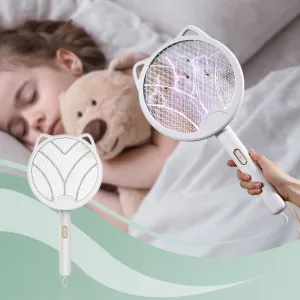 2-in-1 Automatic Mosquito Trapping Rechargeable Folding Electric Mosquito Swatters