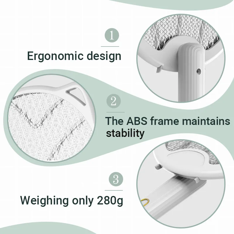 2-in-1 Automatic Mosquito Trapping Rechargeable Folding Electric Mosquito Swatters
