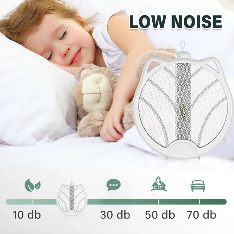 2-in-1 Automatic Mosquito Trapping Rechargeable Folding Electric Mosquito Swatters