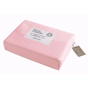 250TC Organic 100% Cotton Sheet Set | Luxury Hotel Style | 4 Piece | King | Blush