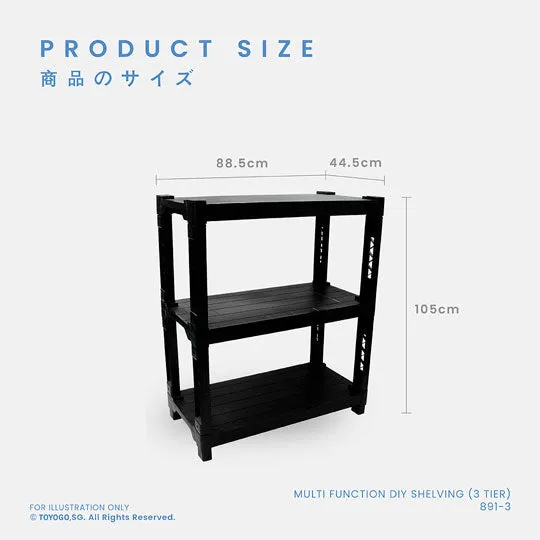 3 TIER SHELVING DIY (891-3)
