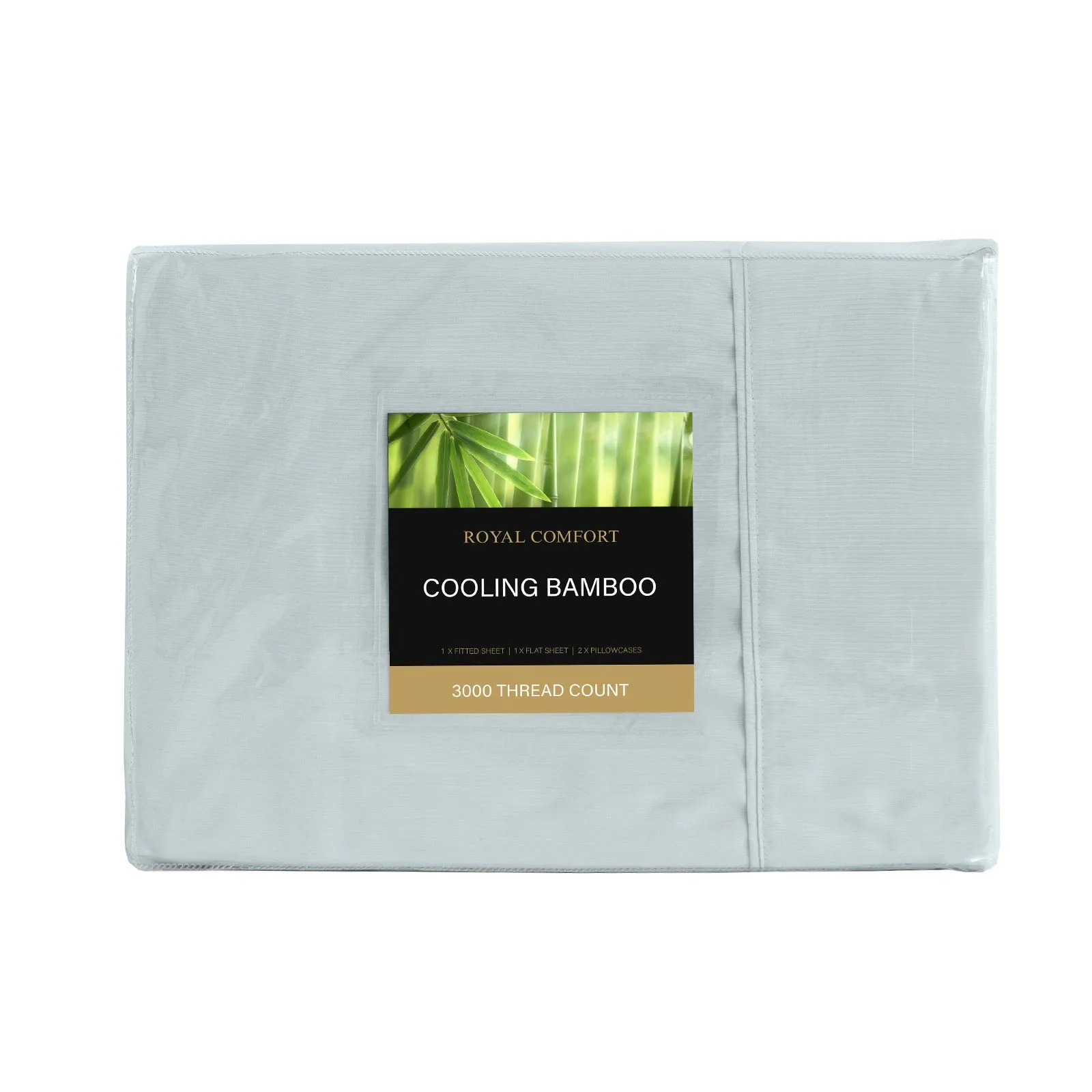 3000 Thread Count Bamboo Cooling Sheet Set | King | Aqua