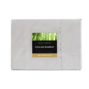 3000 Thread Count Bamboo Cooling Sheet Set | King | Mid Grey