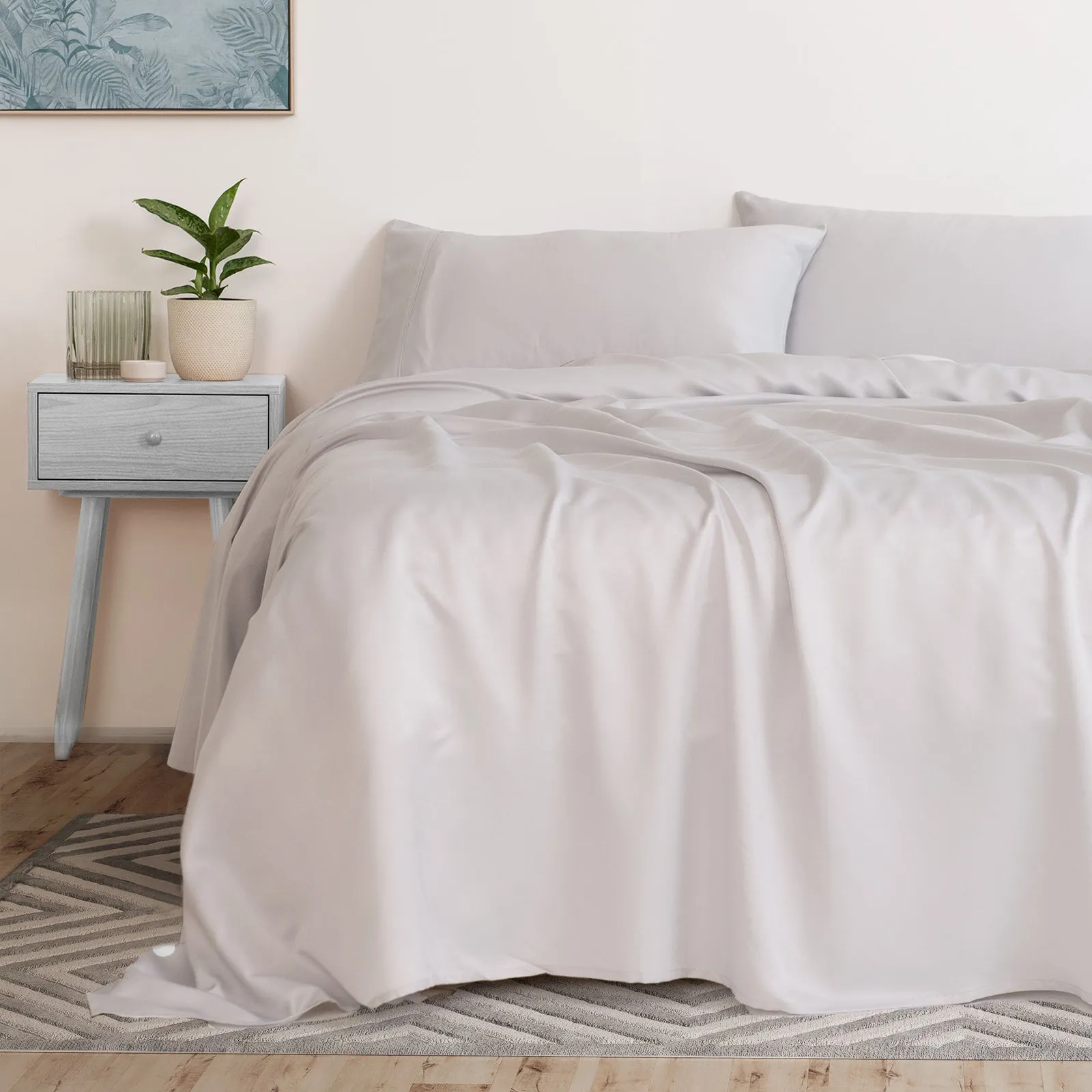 3000 Thread Count Bamboo Cooling Sheet Set | King | Mid Grey