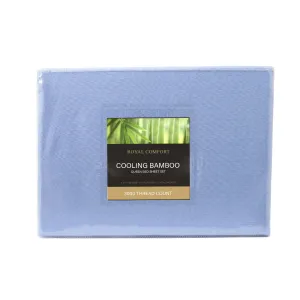 3000 Thread Count Bamboo Cooling Sheet Set | Queen | Light Blue