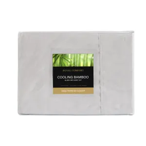 3000 Thread Count Bamboo Cooling Sheet Set | Queen | Mid Grey