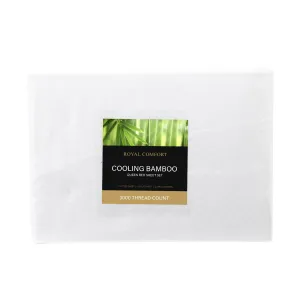 3000 Thread Count Bamboo Cooling Sheet Set | Queen | White
