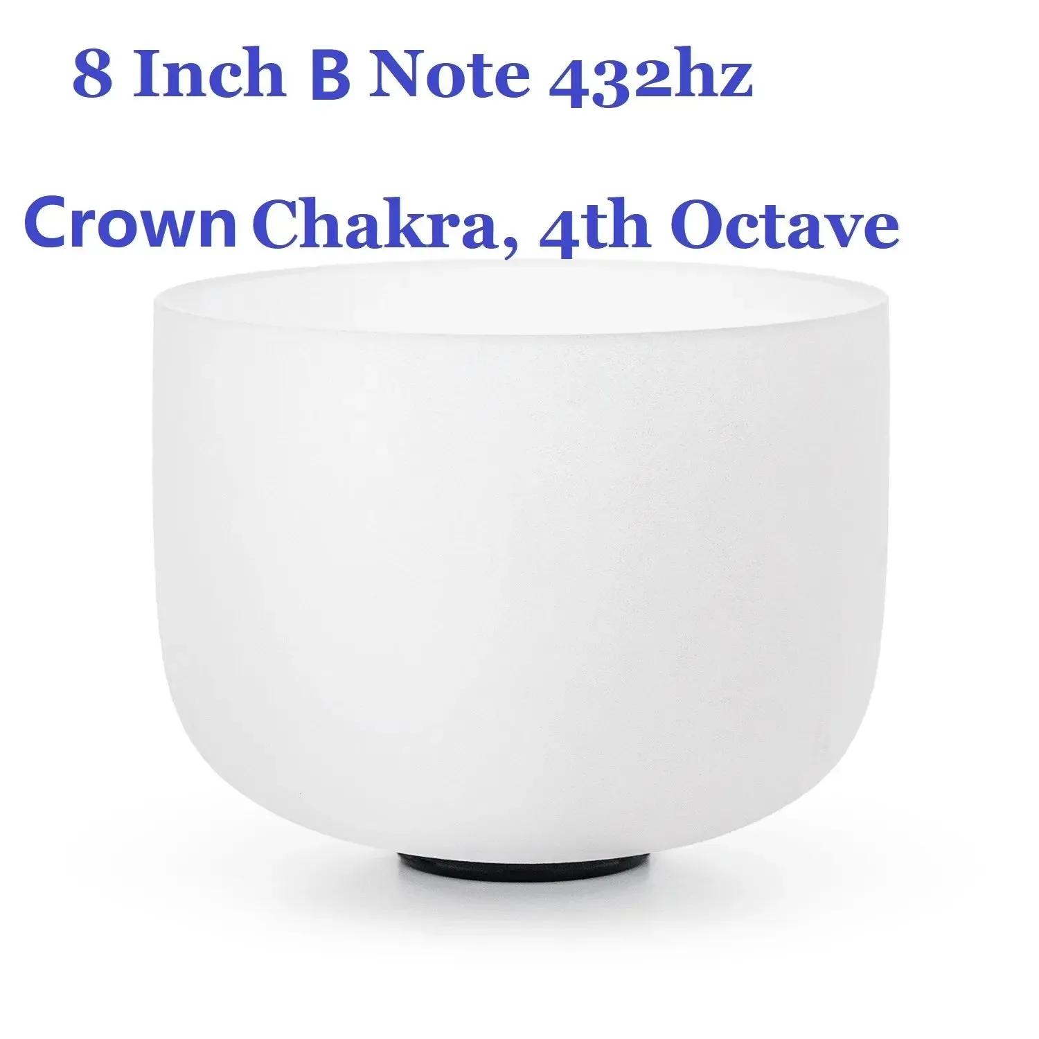 432 Hz 8 Inch Healing Abcdefg Note 1 Pcs Crystal Singing Bowl for Yoga Sound Vibration Musical Therapy Tuned Bells
