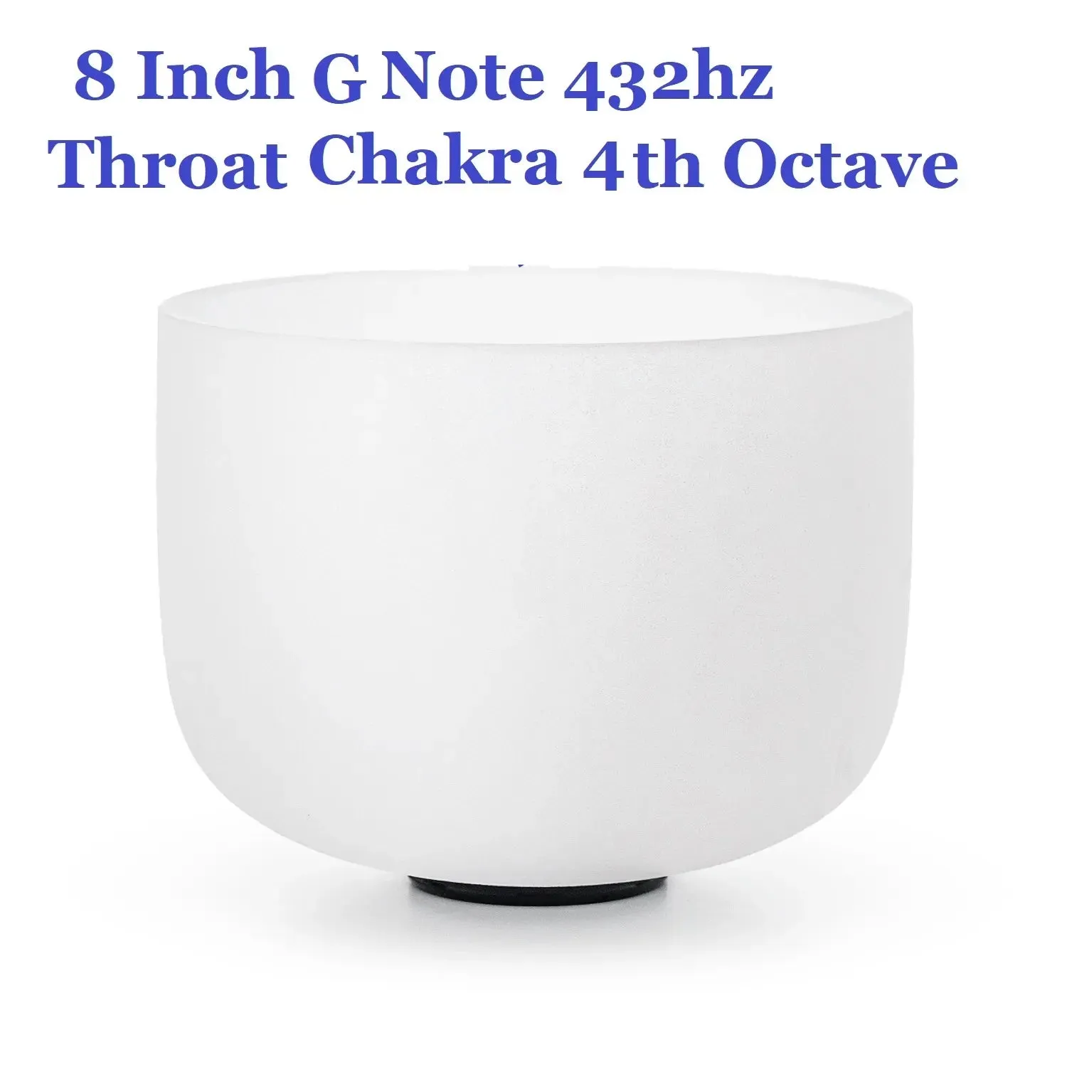 432 Hz 8 Inch Healing Abcdefg Note 1 Pcs Crystal Singing Bowl for Yoga Sound Vibration Musical Therapy Tuned Bells