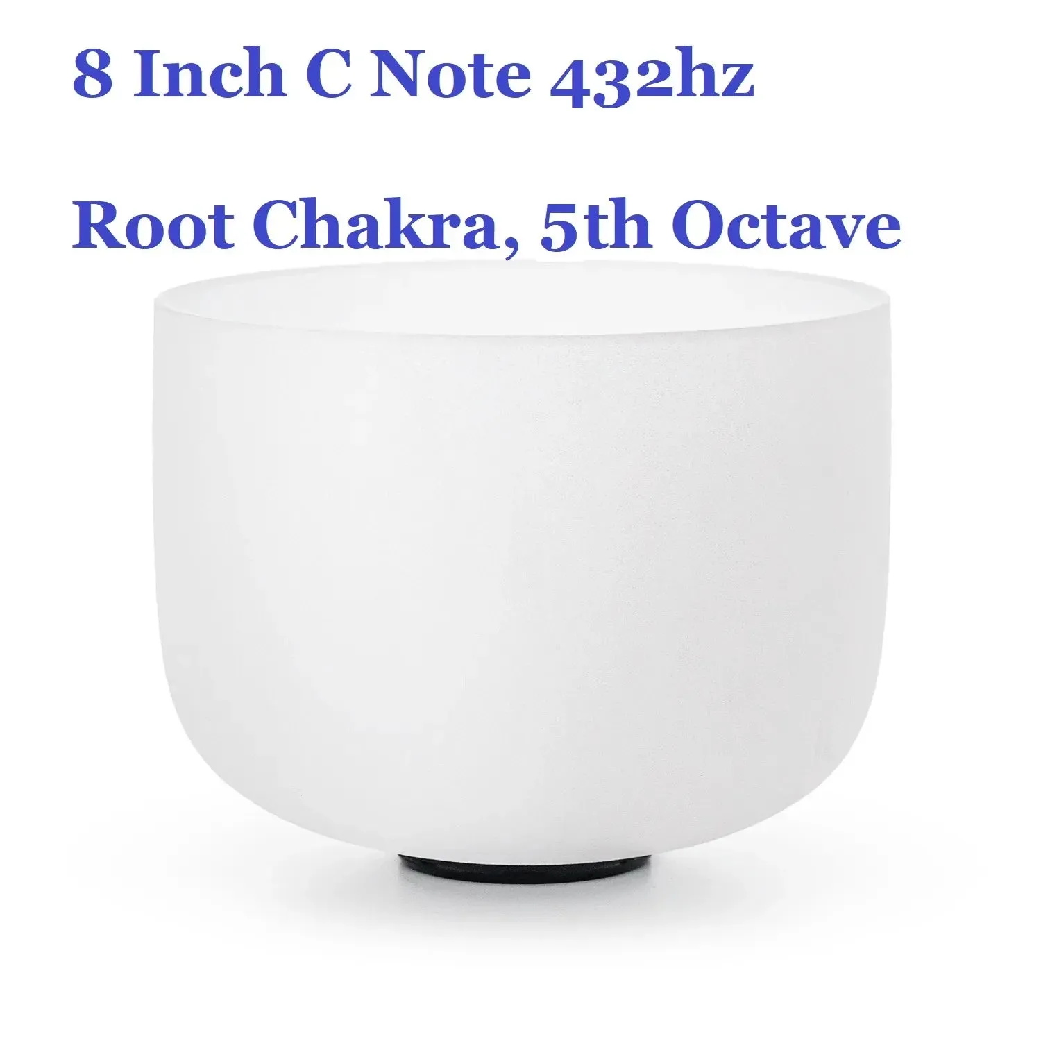 432 Hz 8 Inch Healing Abcdefg Note 1 Pcs Crystal Singing Bowl for Yoga Sound Vibration Musical Therapy Tuned Bells