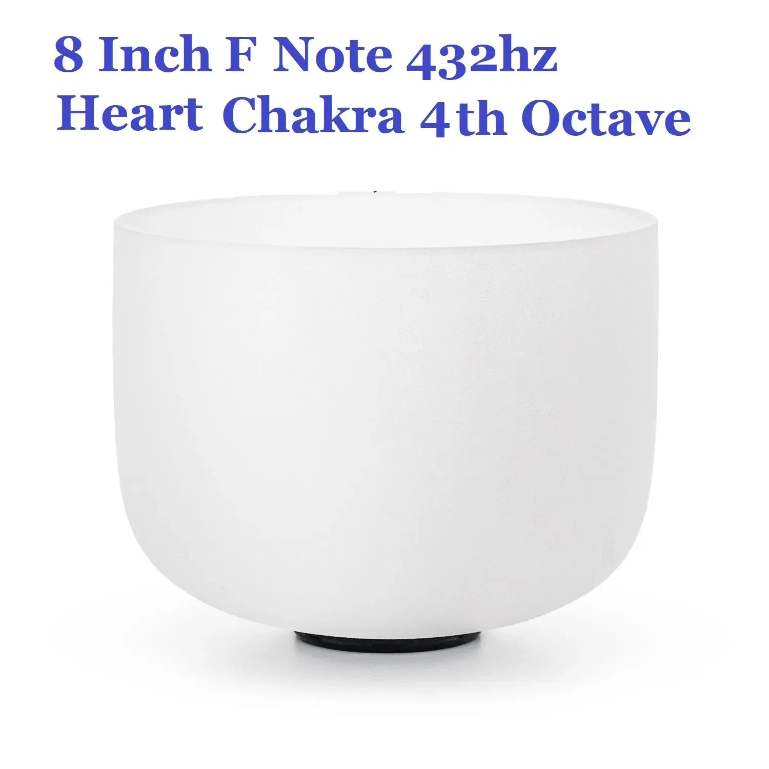 432 Hz 8 Inch Healing Abcdefg Note 1 Pcs Crystal Singing Bowl for Yoga Sound Vibration Musical Therapy Tuned Bells