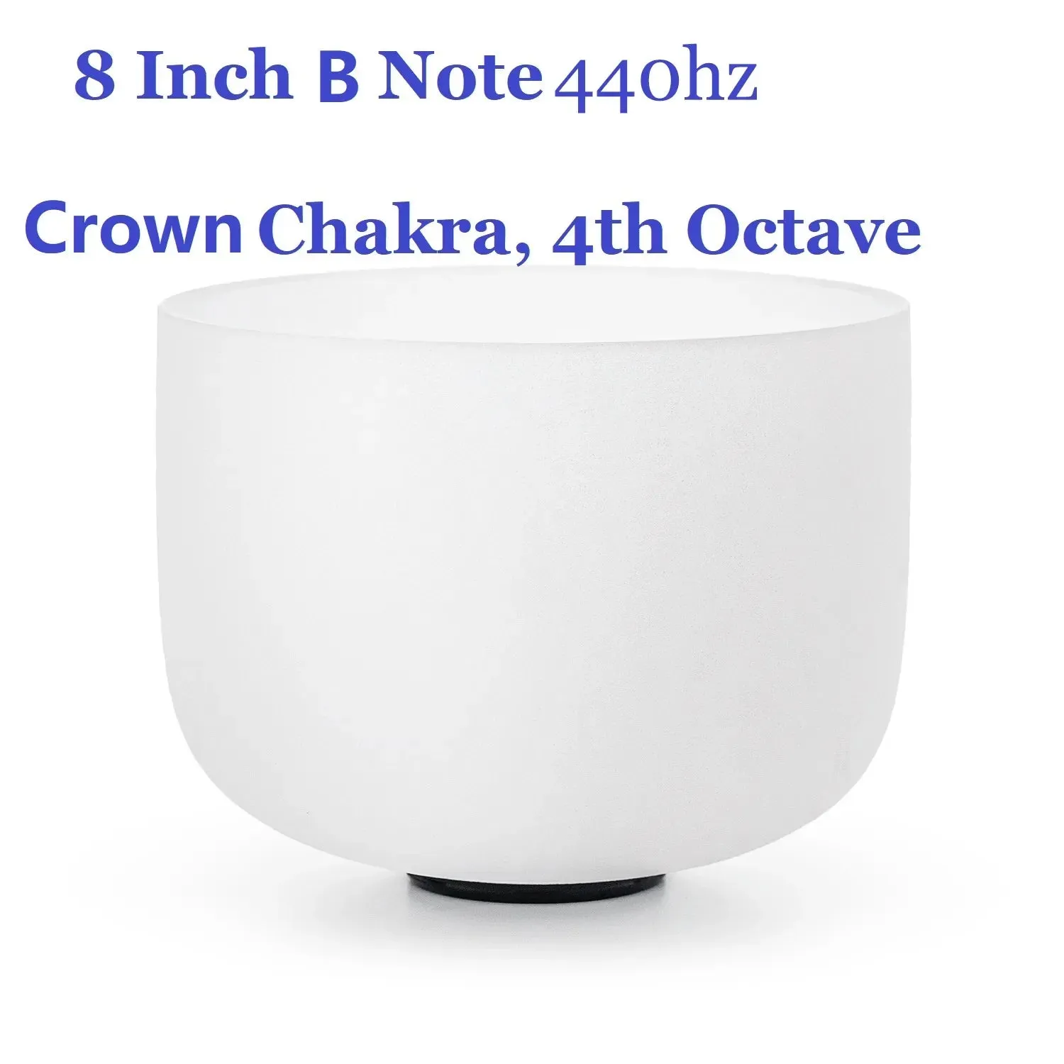 432 Hz 8 Inch Healing Abcdefg Note 1 Pcs Crystal Singing Bowl for Yoga Sound Vibration Musical Therapy Tuned Bells