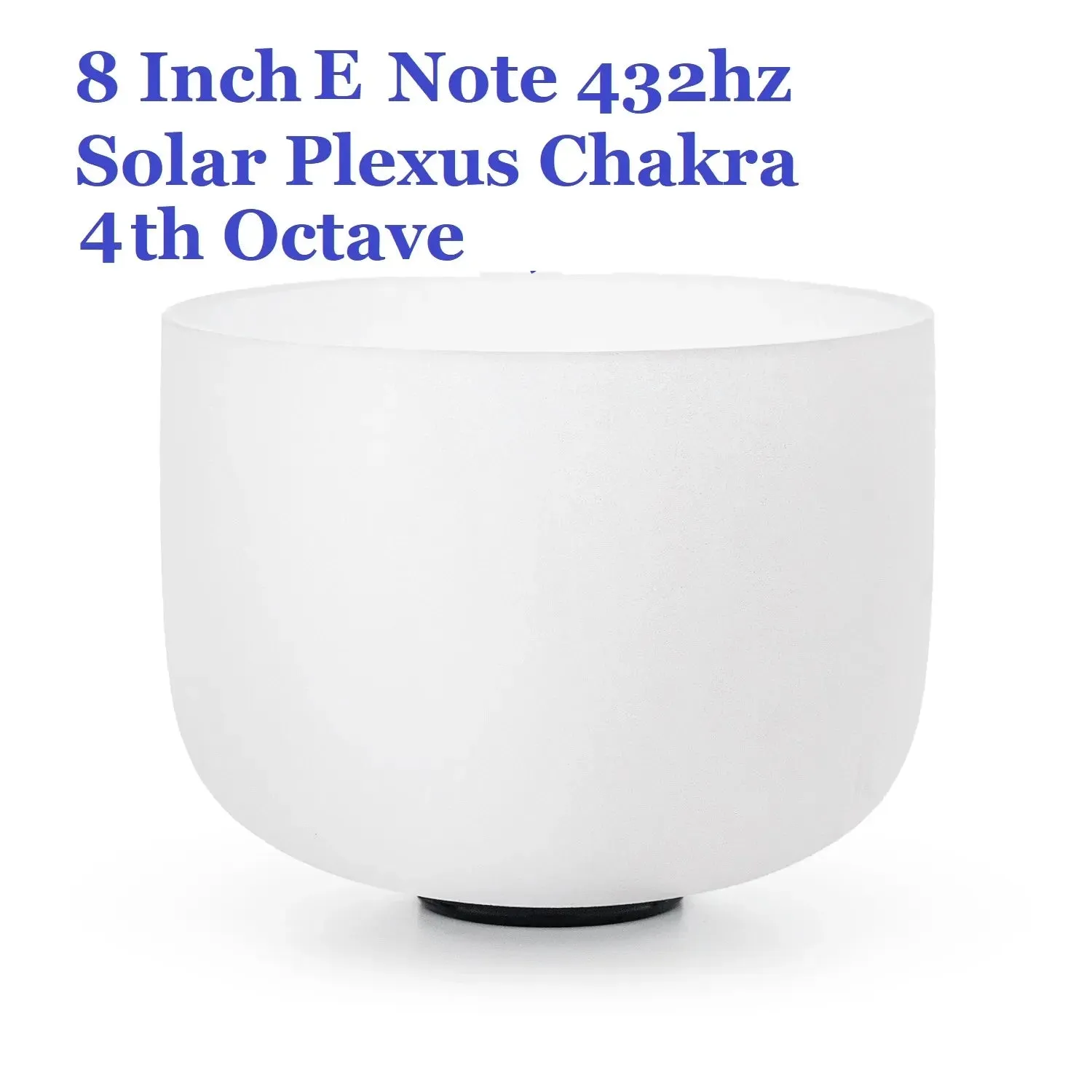 432 Hz 8 Inch Healing Abcdefg Note 1 Pcs Crystal Singing Bowl for Yoga Sound Vibration Musical Therapy Tuned Bells