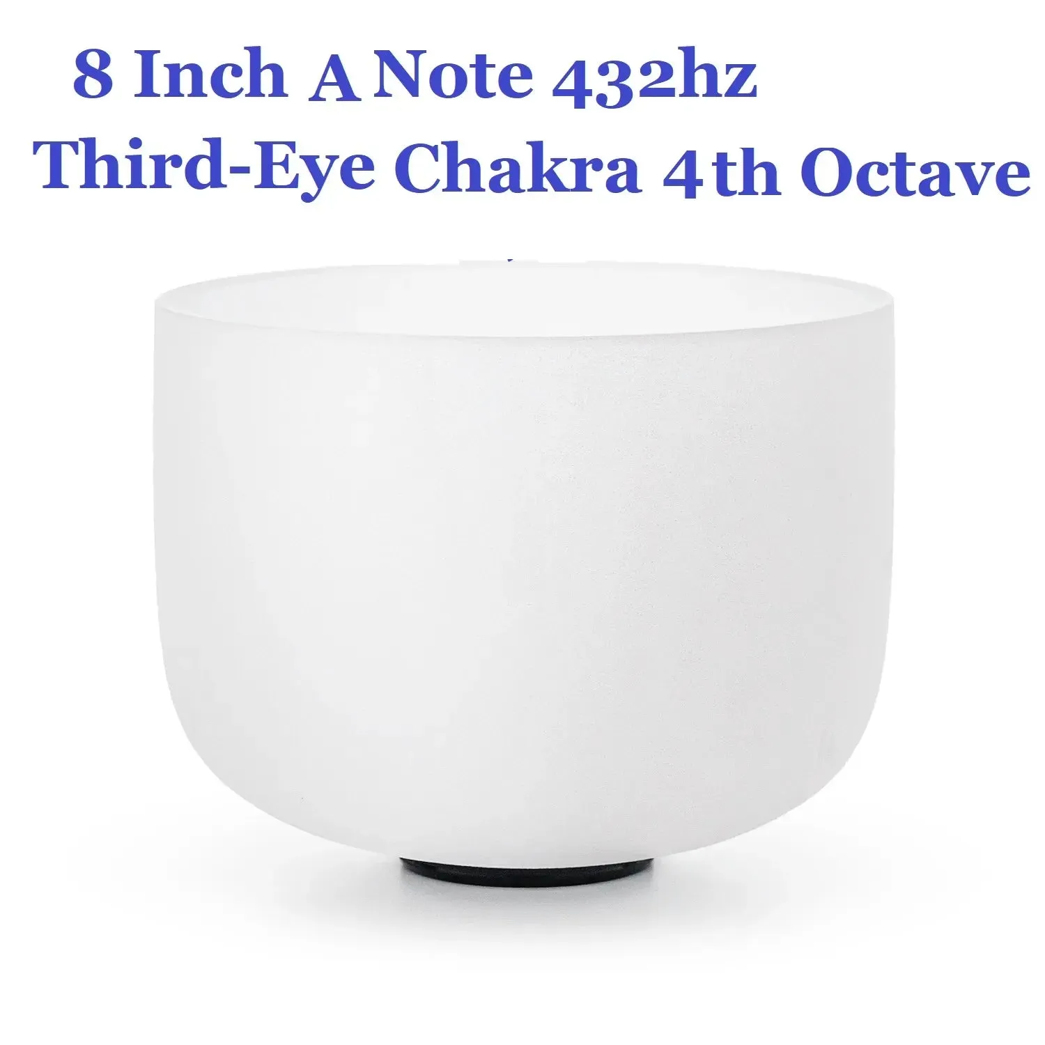 432 Hz 8 Inch Healing Abcdefg Note 1 Pcs Crystal Singing Bowl for Yoga Sound Vibration Musical Therapy Tuned Bells