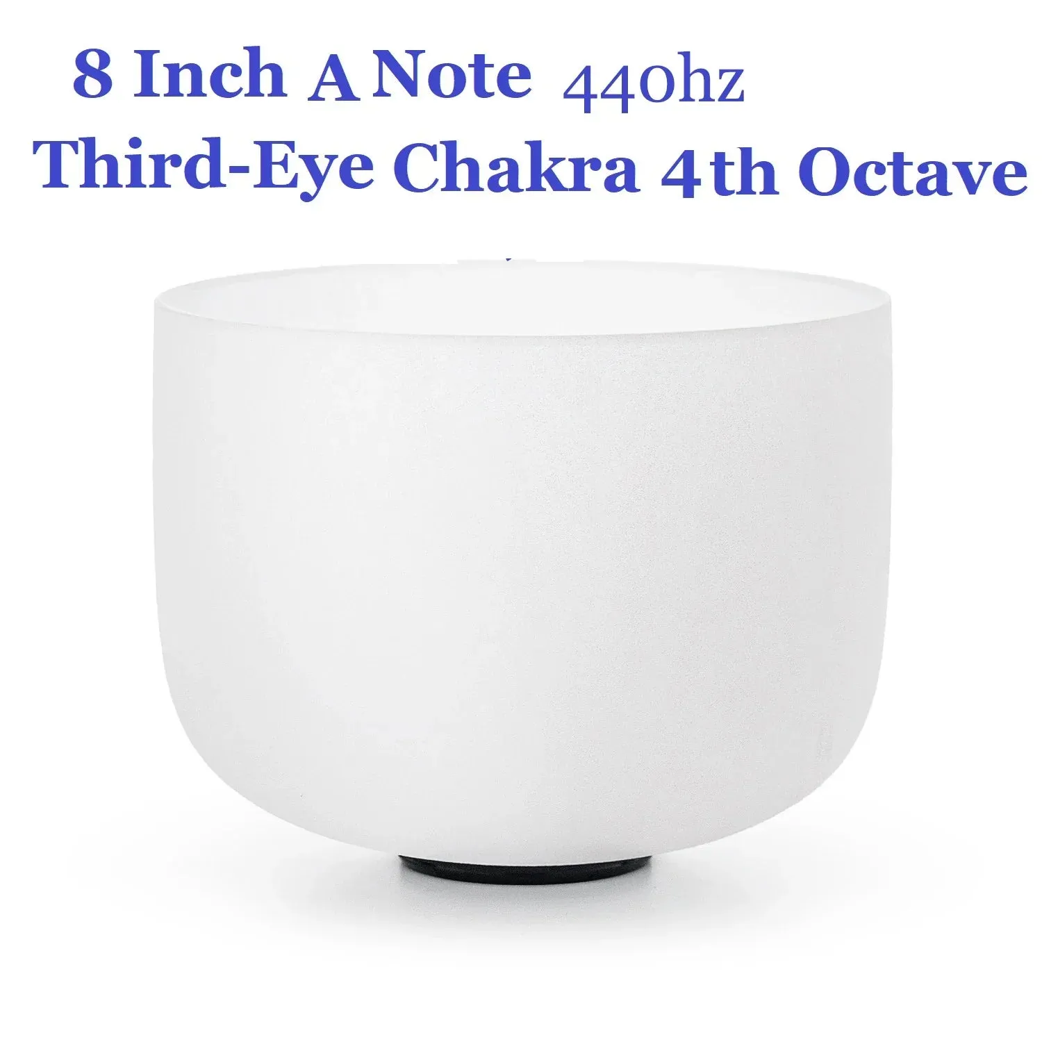432 Hz 8 Inch Healing Abcdefg Note 1 Pcs Crystal Singing Bowl for Yoga Sound Vibration Musical Therapy Tuned Bells