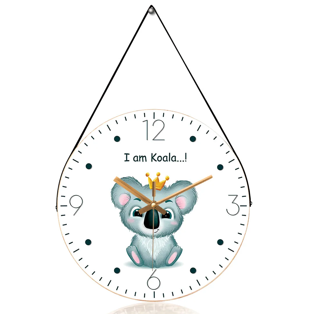 Baby koala wall clock