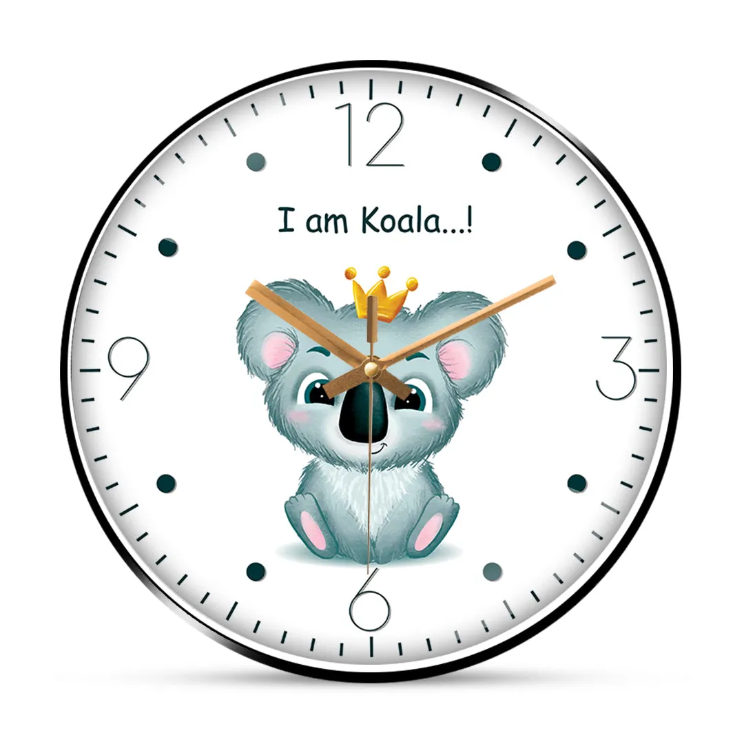 Baby koala wall clock