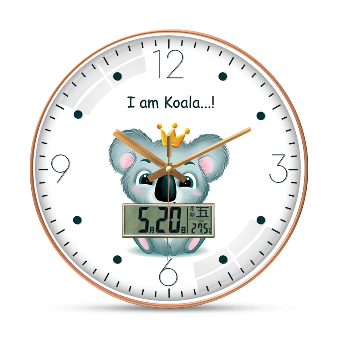 Baby koala wall clock