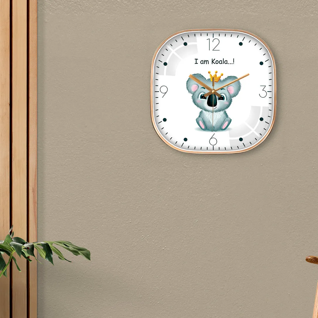 Baby koala wall clock