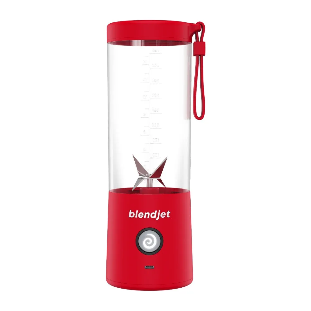 BLENDJET V2 Portable Blender - World's Most Powerful Compact 16Oz BPA Free Blender - Red