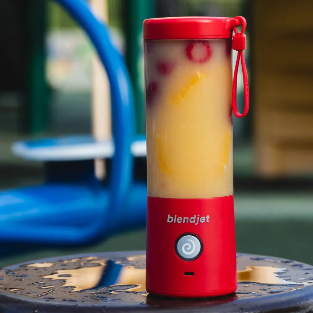 BLENDJET V2 Portable Blender - World's Most Powerful Compact 16Oz BPA Free Blender - Red
