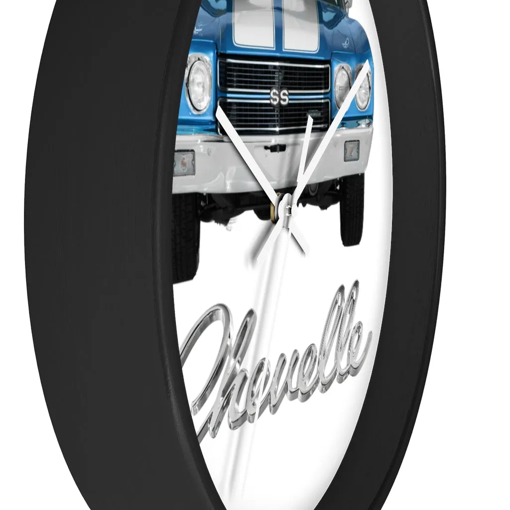 Blue 1970 Chevelle Wall clock Gift Decor Classic Muscle