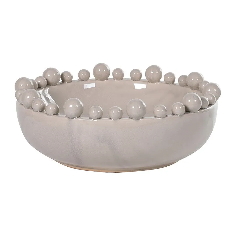 Cream Bobble Bowl
