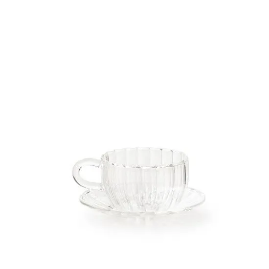 Fluted Espresso Cup & Saucer