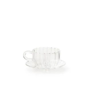 Fluted Espresso Cup & Saucer