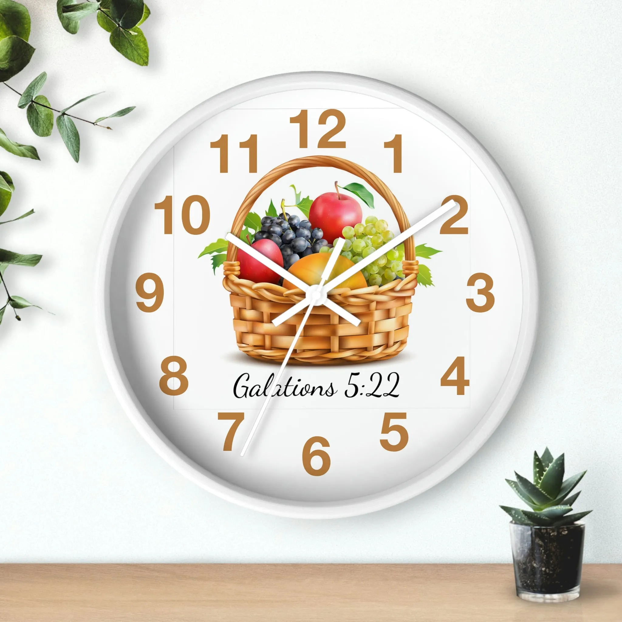 Fruit of the Spirit Wall Clock