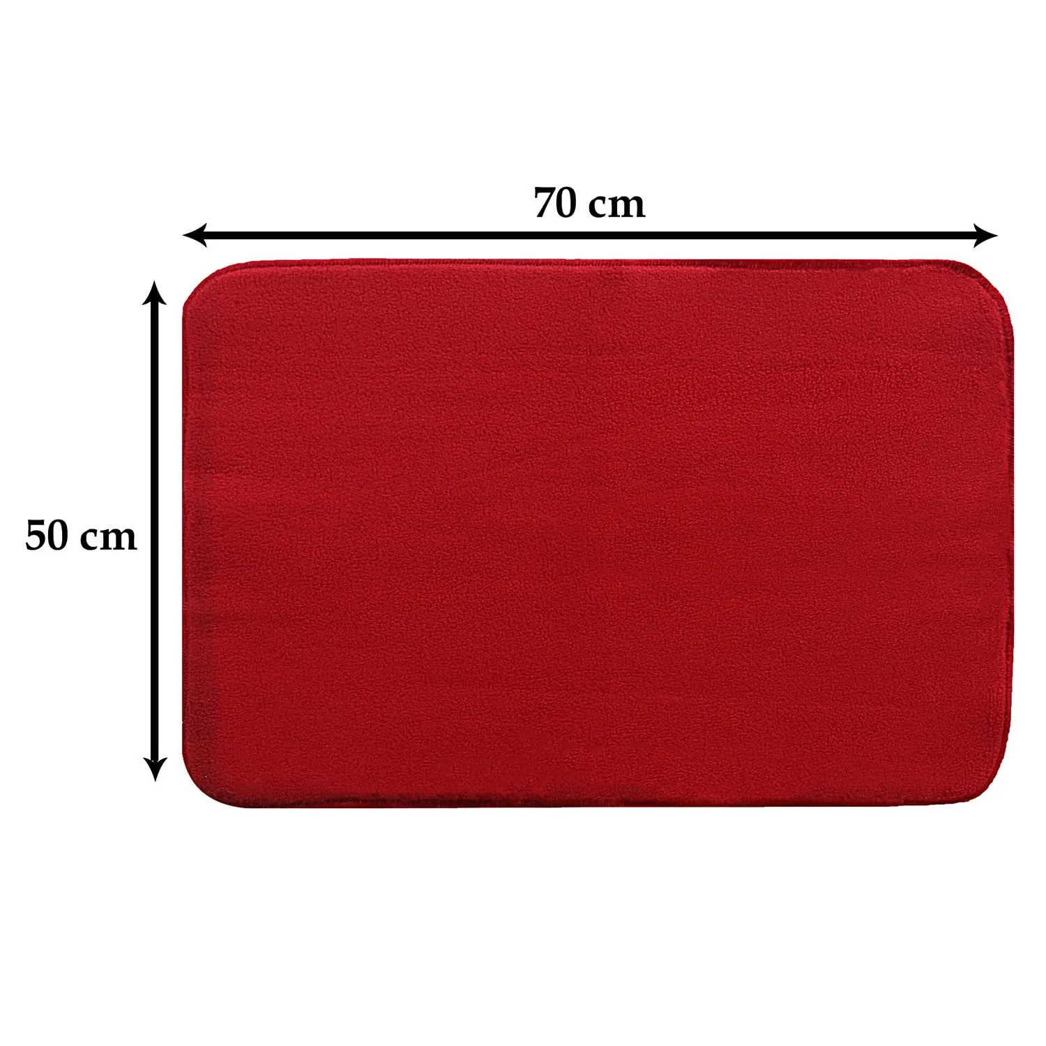 Heart Home Microfiber Reversible Dish Drying Mat with Absorbent Parity for Kitchen 27"x 19"(Red)