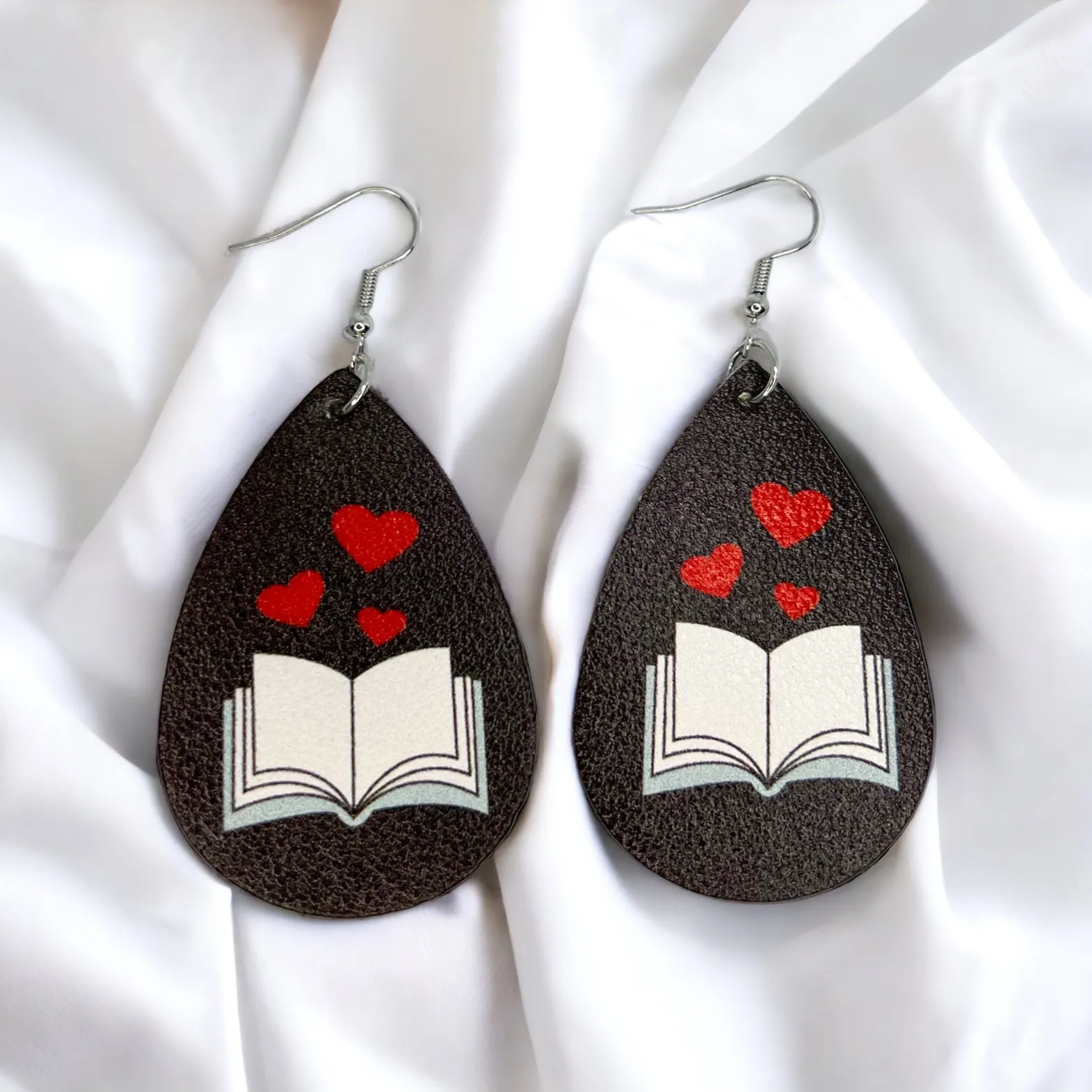 Librarian Earrings - Teacher Earrings, Reading Earrings, Book Club Earrings, Book Club, Library Earrings, Reading Teacher