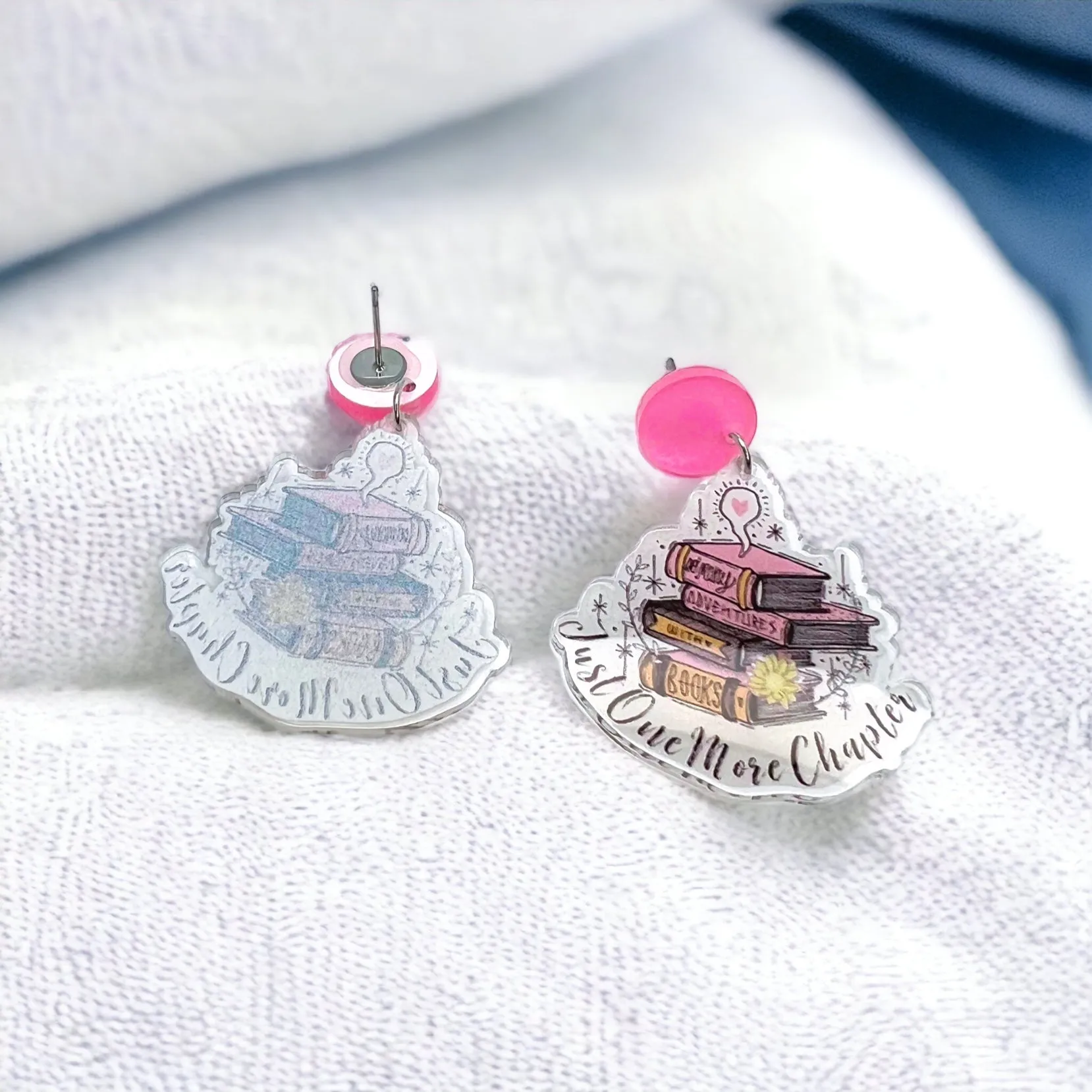 Librarian Earrings - Teacher Earrings, Reading Earrings, Book Club Earrings, Book Club, Library Earrings, Reading Teacher