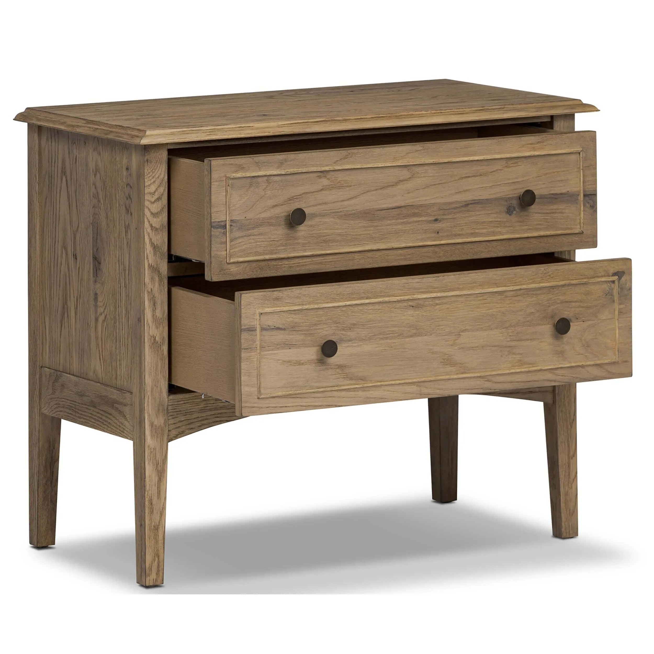 Maggie Nightstand, Aged Smoked Oak
