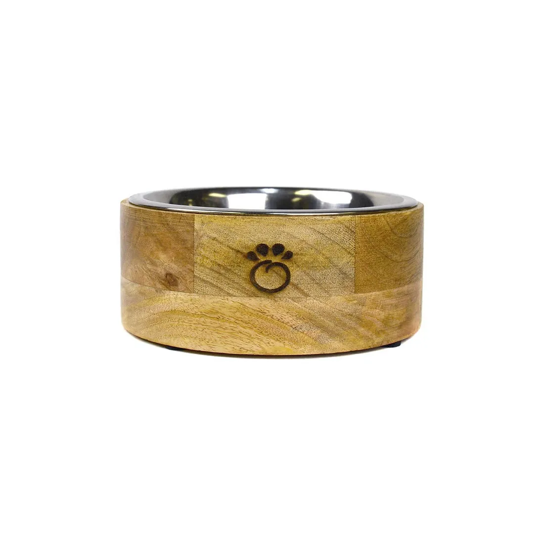mango wood dog bowl