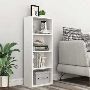Matrix Bookcase / Home Decor / Storage Shelves / Kids Book Rack (4-Tier, Frosty White)