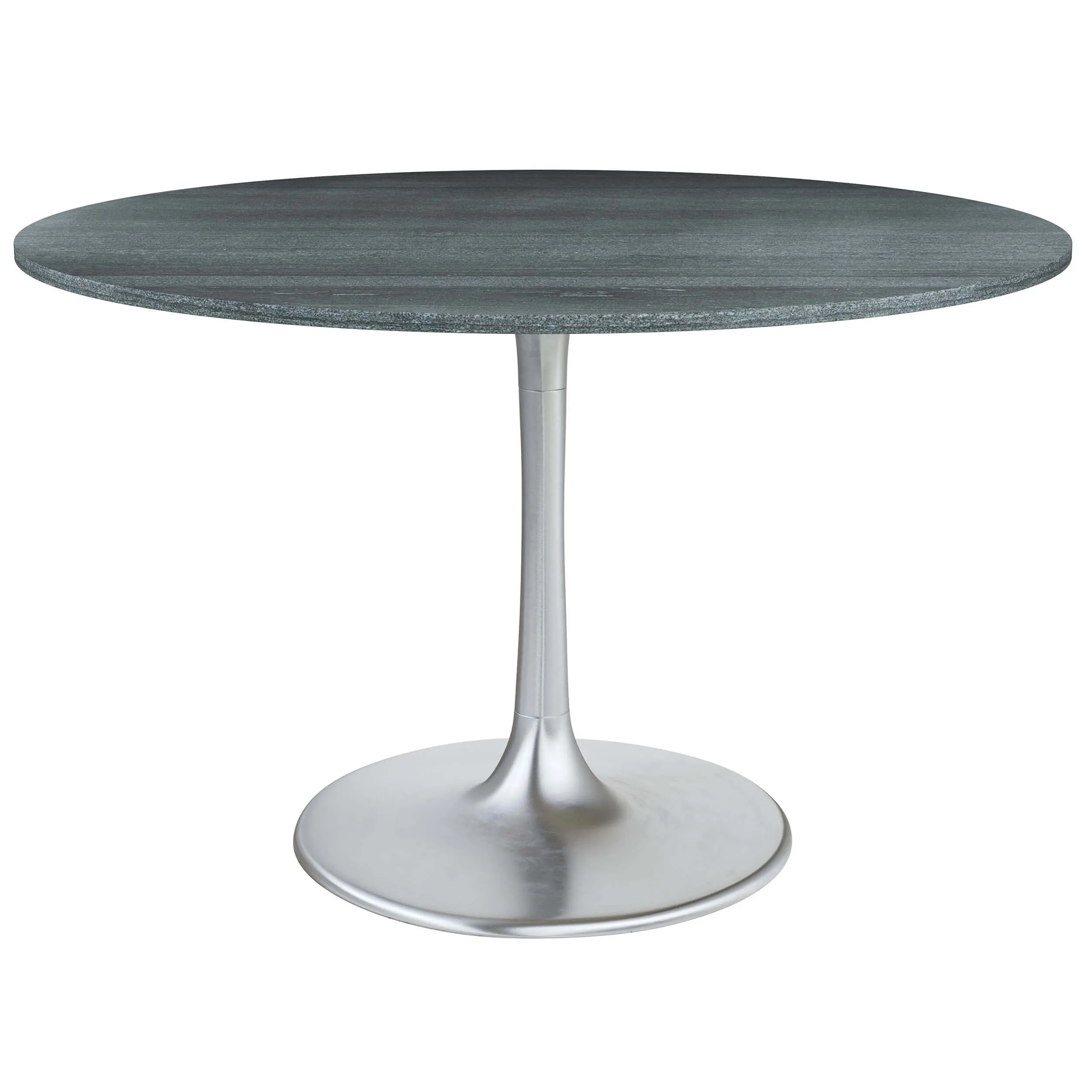 Metropolis Round Dining Table, Gray