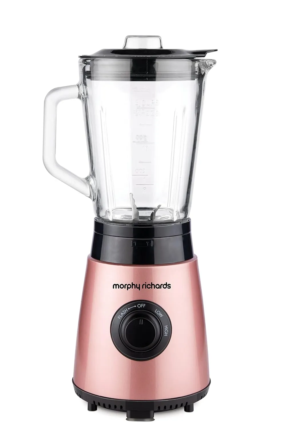 Morphy Richards Blendexpert 400 W Powerful Copper Motor, 25000 Rpm, 2 Smoothie Jars With Flip Lid Top, Stainless Steel Body, Rose Gold, 400 Watt