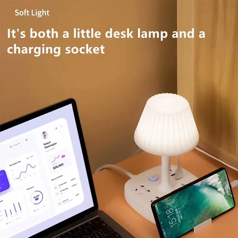 Multi-functional Nightstand Light Usb Charging Led Table Lamp