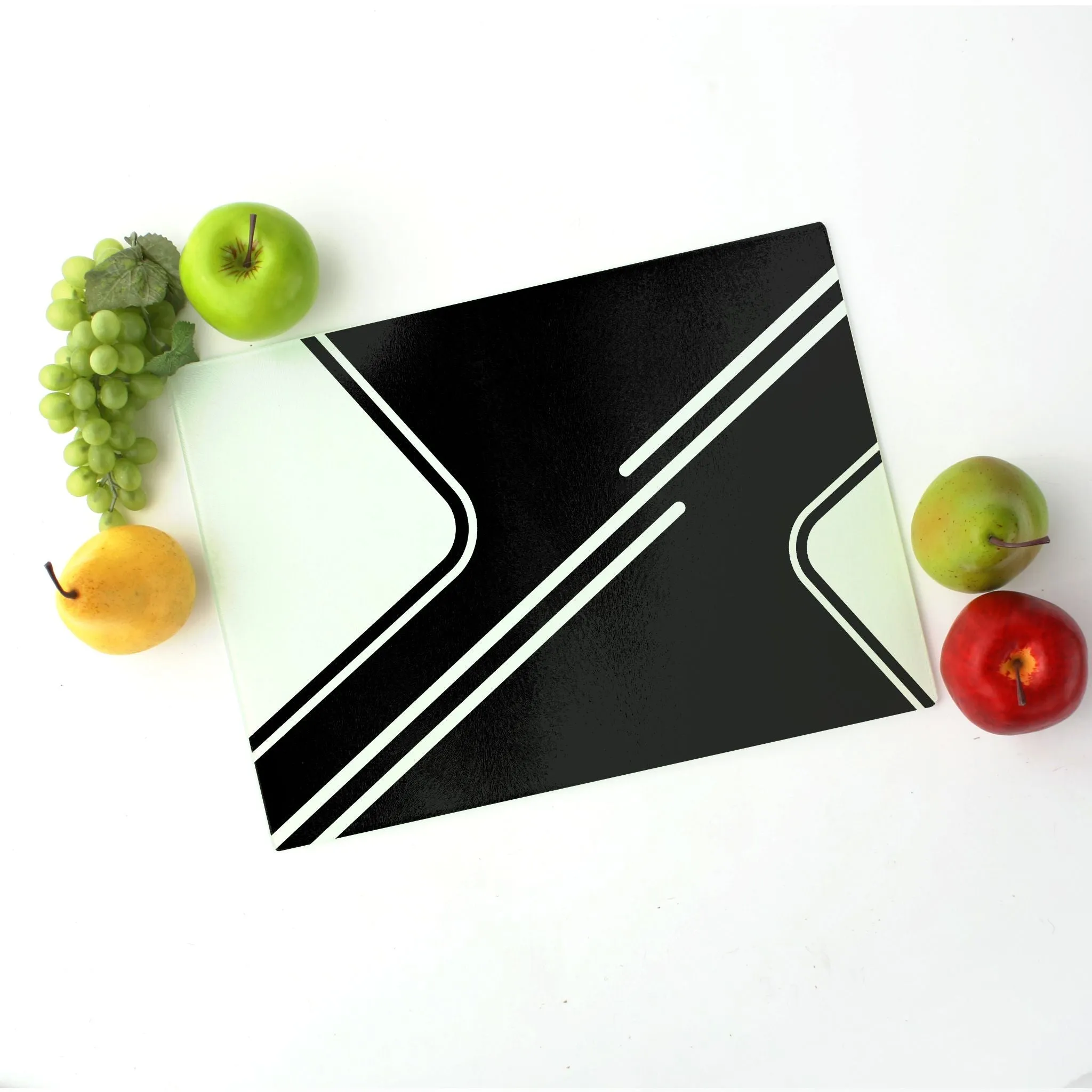 My Street Tempered Glass Cutting Board 15.75" X 11.5" - Designed by Michigan Artists
