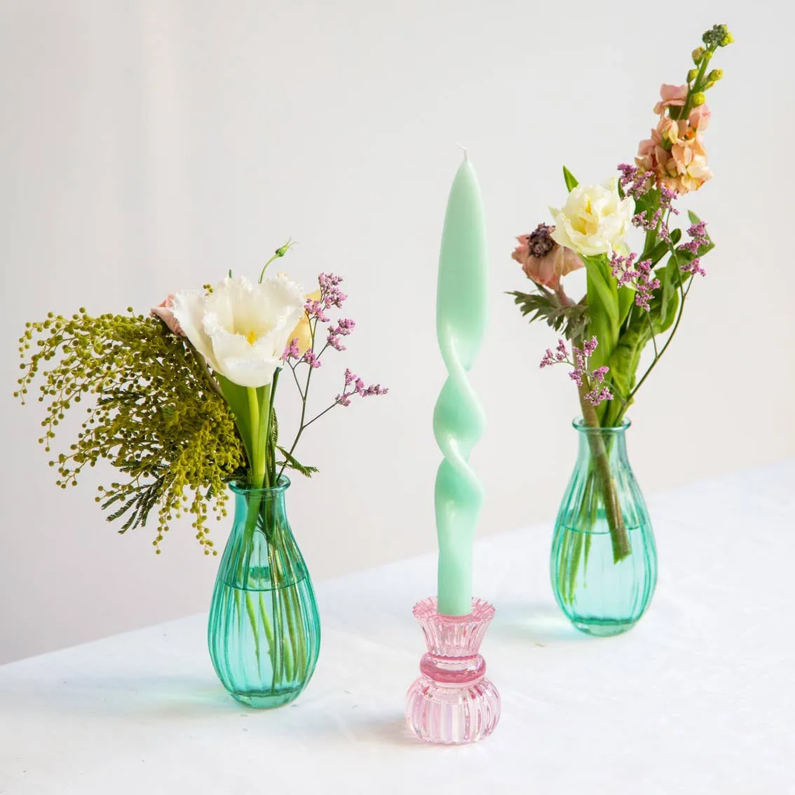 Pastel Twisted Candles