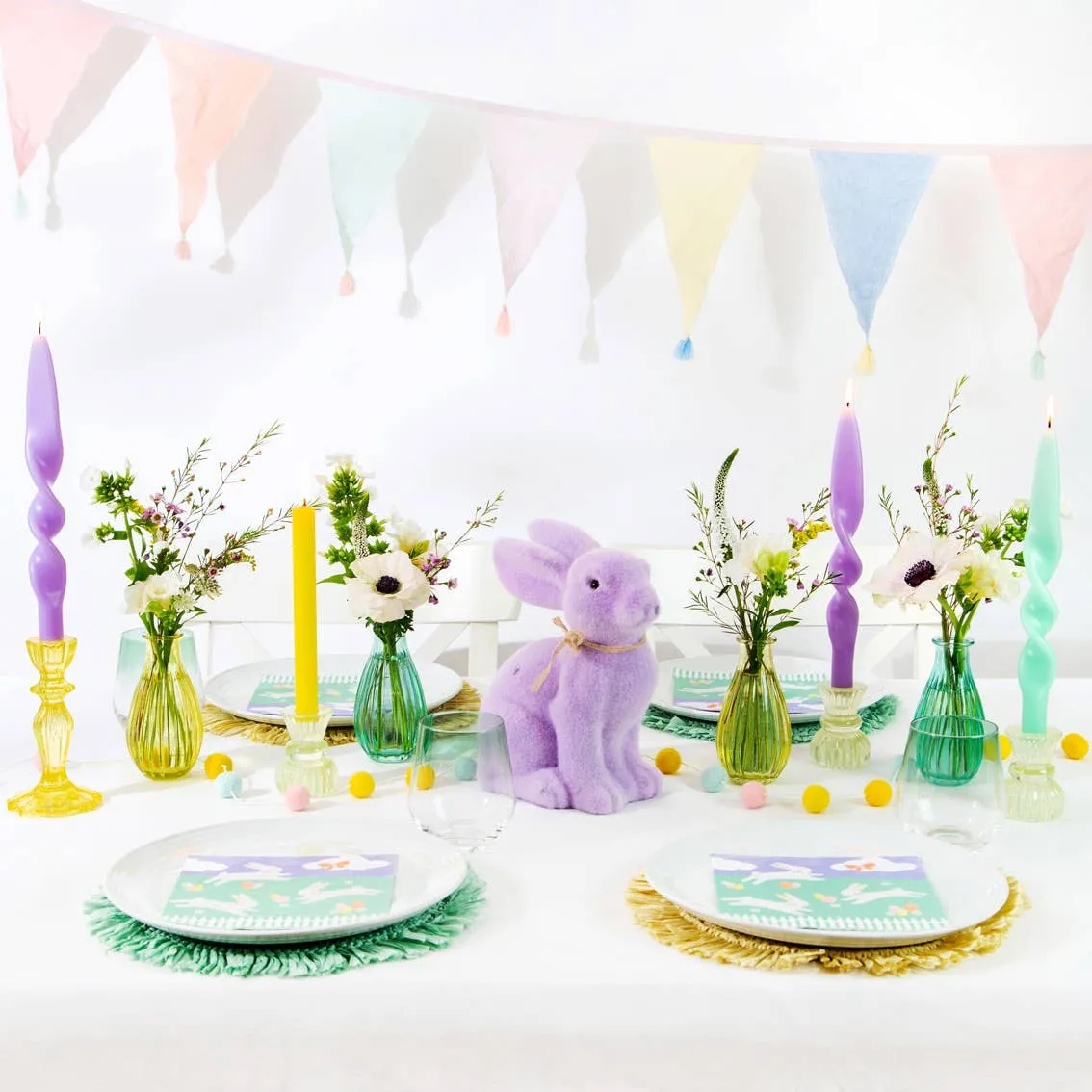 Pastel Twisted Candles