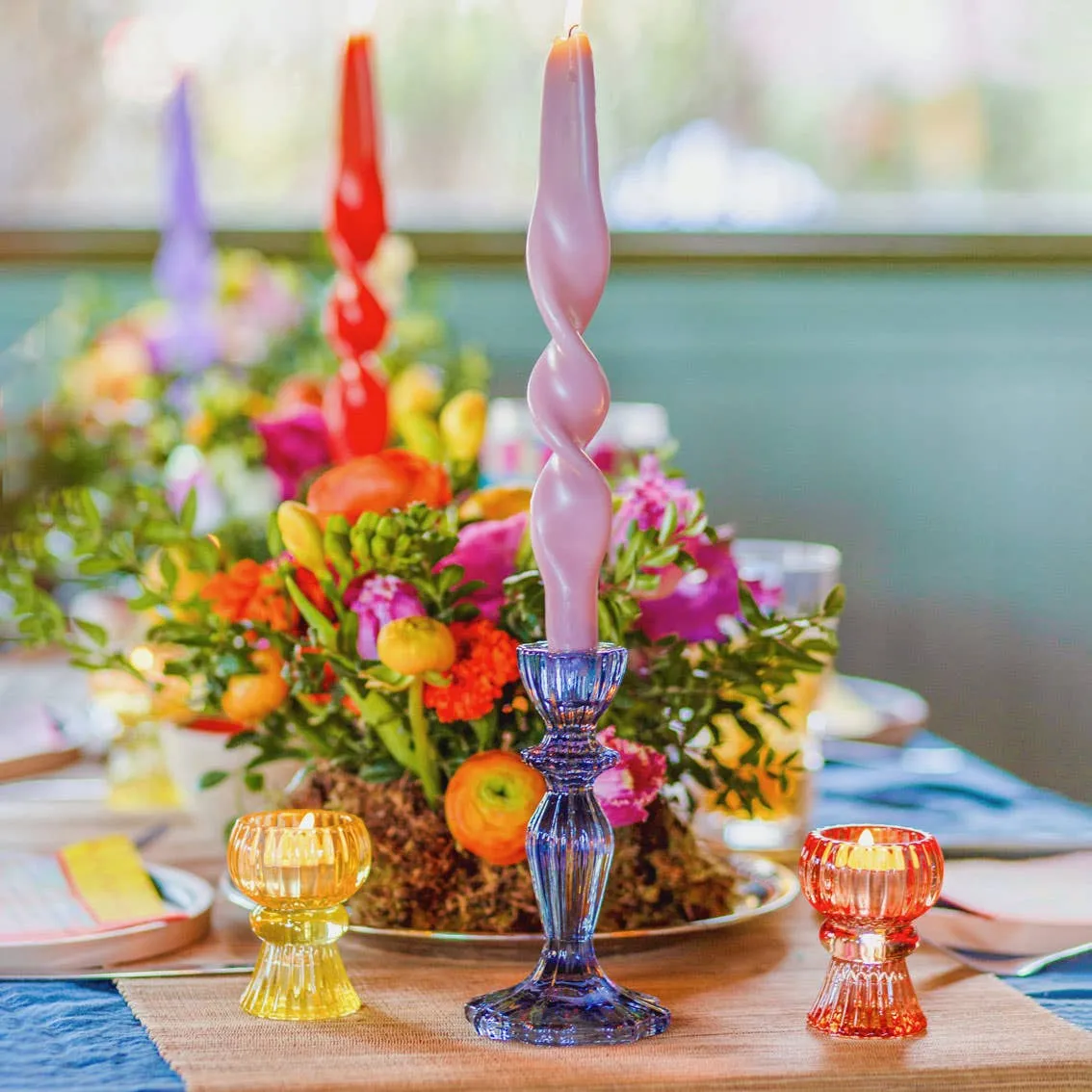 Pastel Twisted Candles