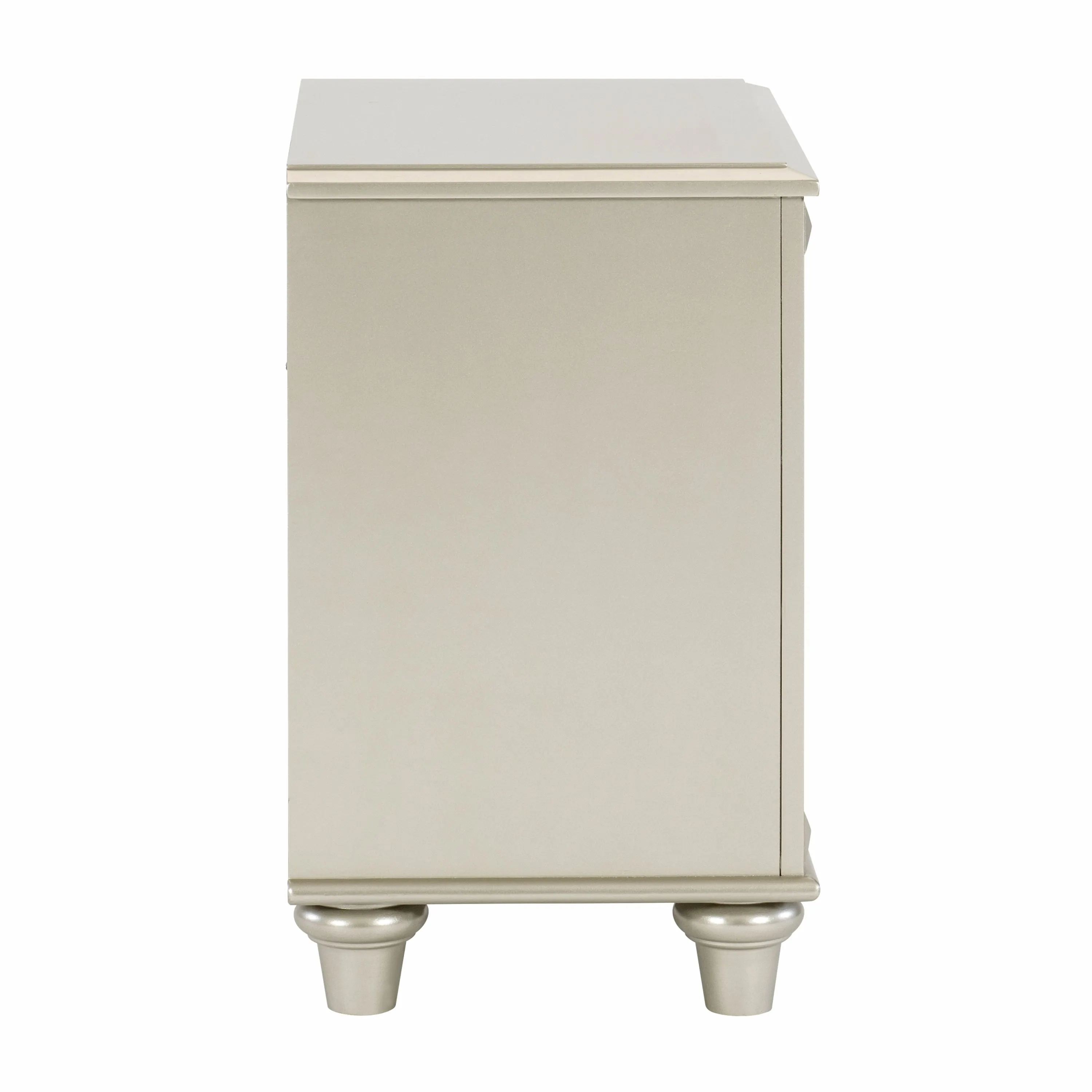 Rita Nightstand of 2x Drawers Glamorous Style - Champagne